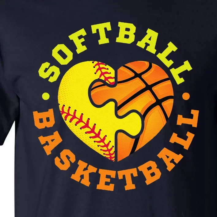 Softball Basketball Gift Tall T-Shirt