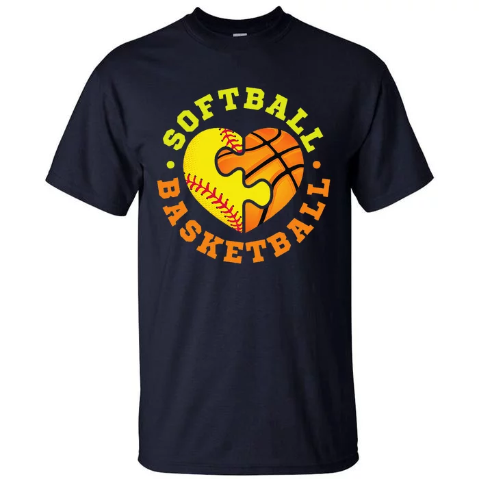 Softball Basketball Gift Tall T-Shirt