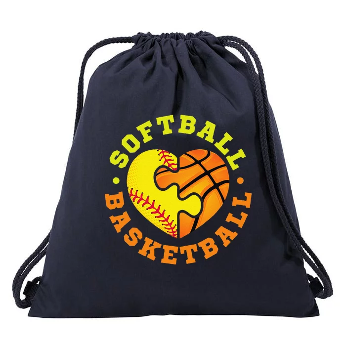 Softball Basketball Gift Drawstring Bag