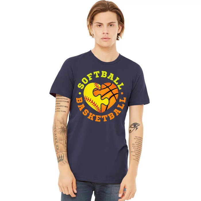 Softball Basketball Gift Premium T-Shirt