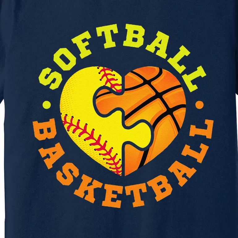 Softball Basketball Gift Premium T-Shirt