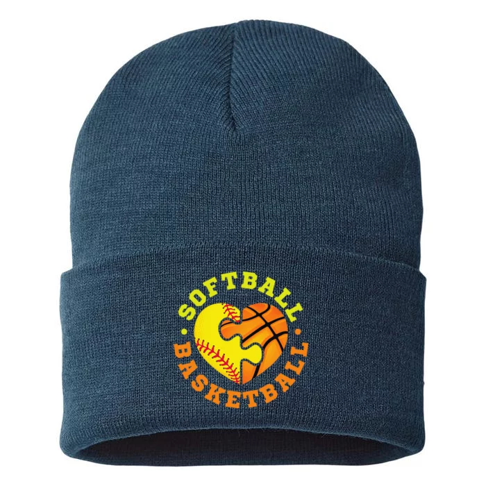 Softball Basketball Gift Sustainable Knit Beanie