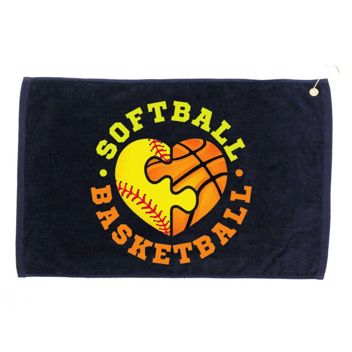 Softball Basketball Gift Grommeted Golf Towel