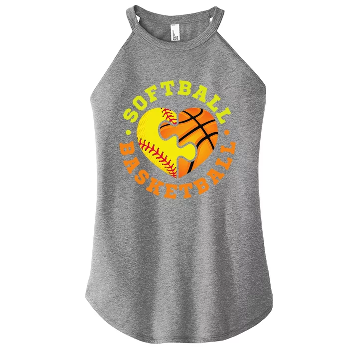 Softball Basketball Gift Women’s Perfect Tri Rocker Tank