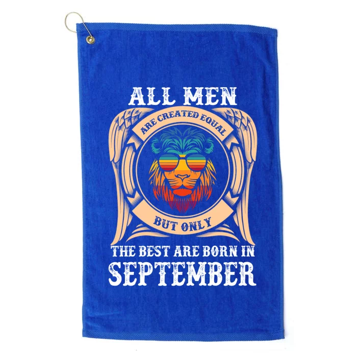 September Birthday Gift Born In September Idea Gift Platinum Collection Golf Towel