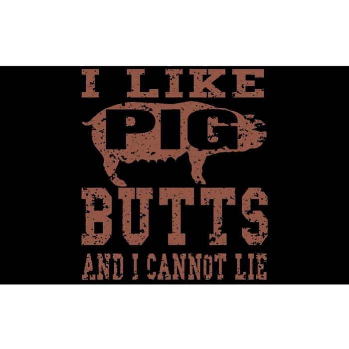 Silhouette Bbq Grill I Like Pig Butts And I Cannot Lie Bumper Sticker