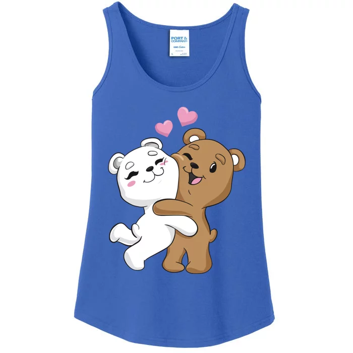 Sweet Bear Great Gift Funny Couple Valentine's Day Love You Meaningful Gift Ladies Essential Tank