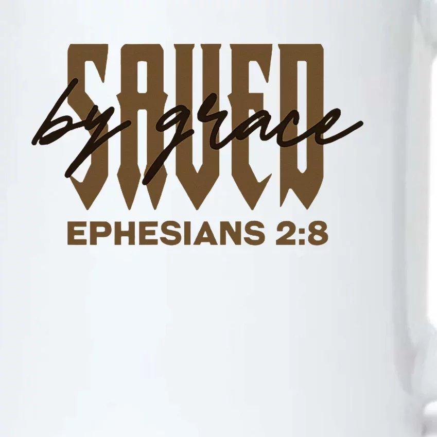 Saved By Grace Ephesians 28 Provision Of Grace Black Color Changing Mug