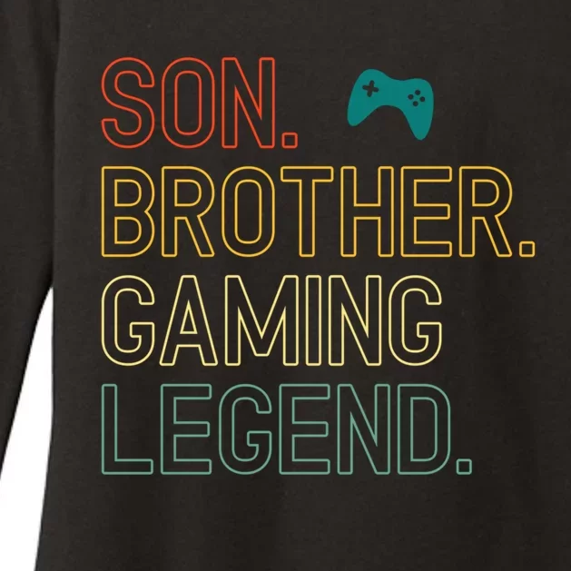 Son Brother Gaming Legend For Gamer Gift Womens CVC Long Sleeve Shirt