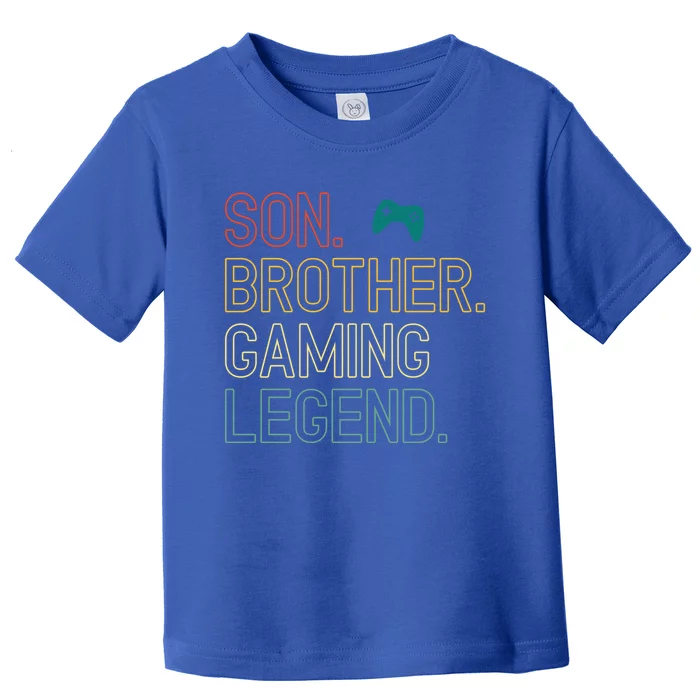 Son Brother Gaming Legend For Gamer Gift Toddler T-Shirt