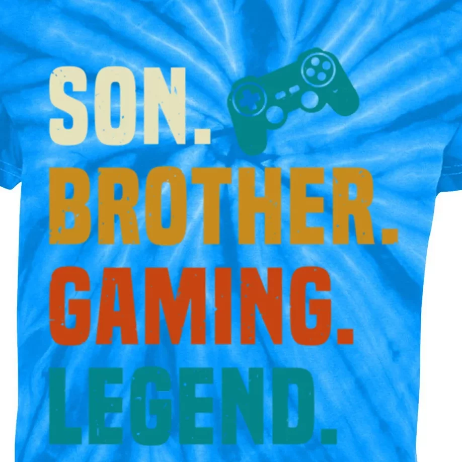 Son Brother Gaming Legend Next Level Gear And Accessories Gift Kids Tie-Dye T-Shirt