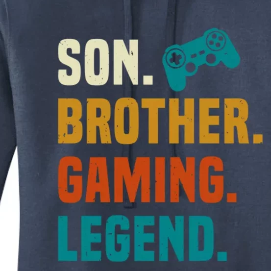 Son Brother Gaming Legend Next Level Gear And Accessories Gift Women's Pullover Hoodie