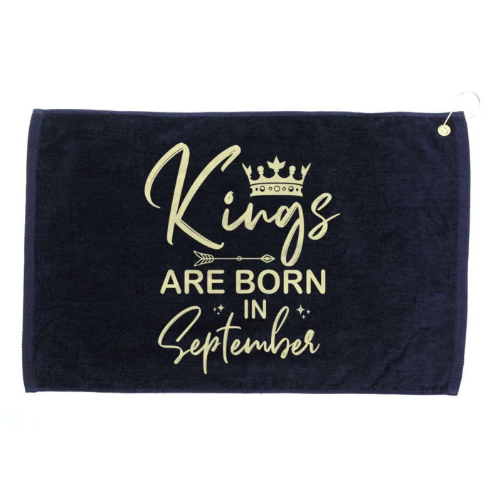 September Birthday Graphic Born In September Gift Grommeted Golf Towel