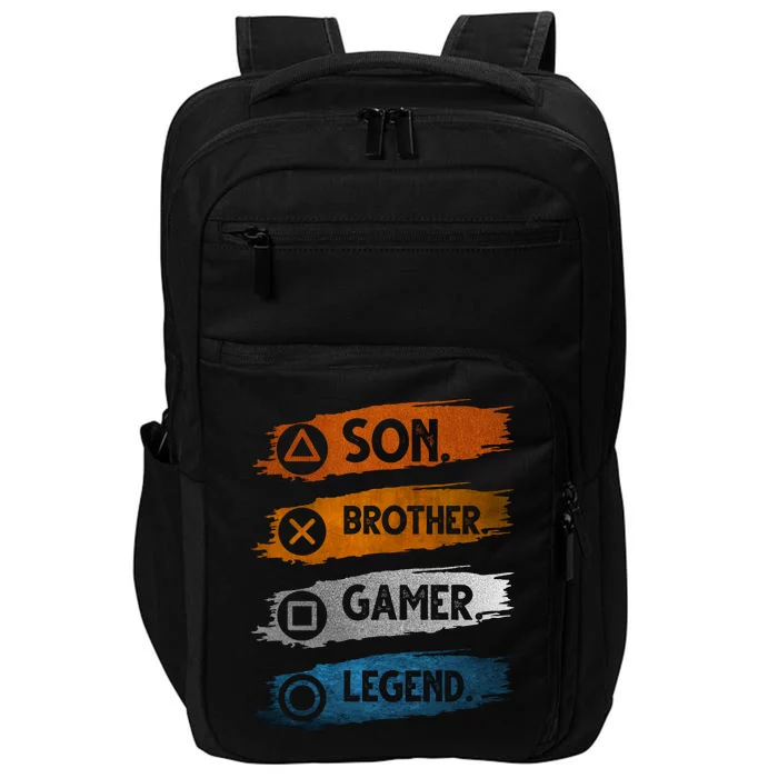 Son Brother Gamer Legend Controller Impact Tech Backpack