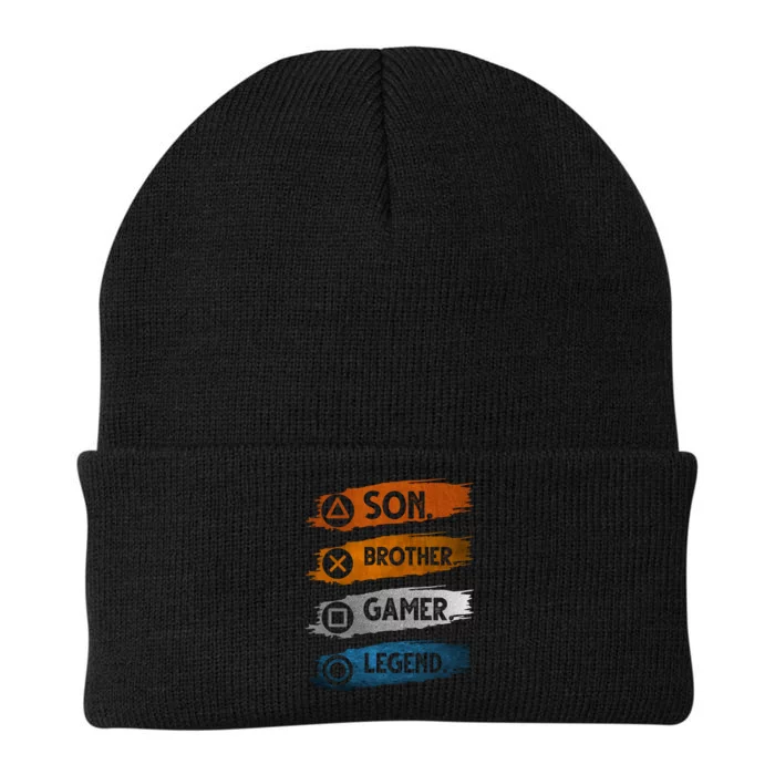 Son Brother Gamer Legend Controller Knit Cap Winter Beanie