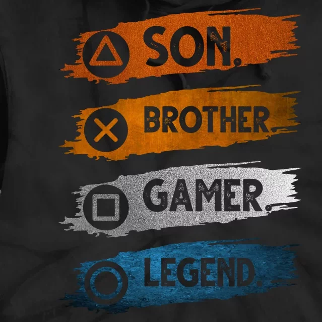 Son Brother Gamer Legend Controller Tie Dye Hoodie