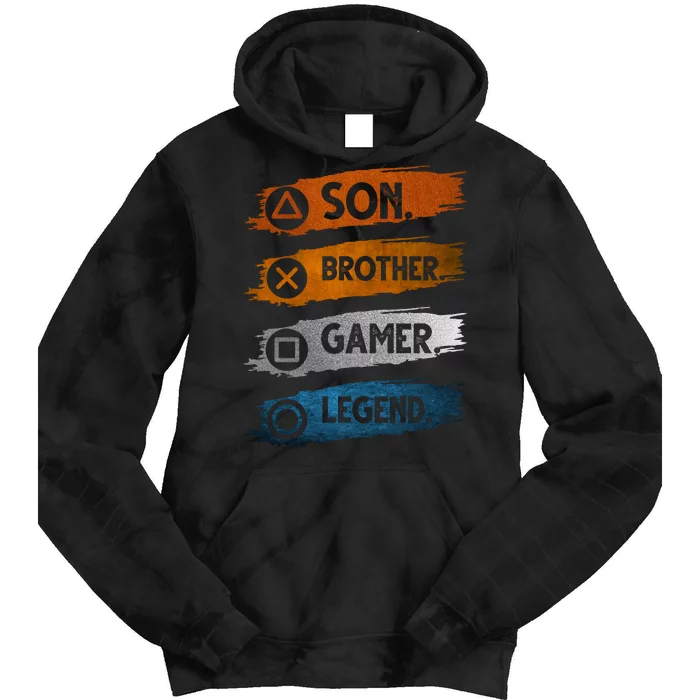 Son Brother Gamer Legend Controller Tie Dye Hoodie