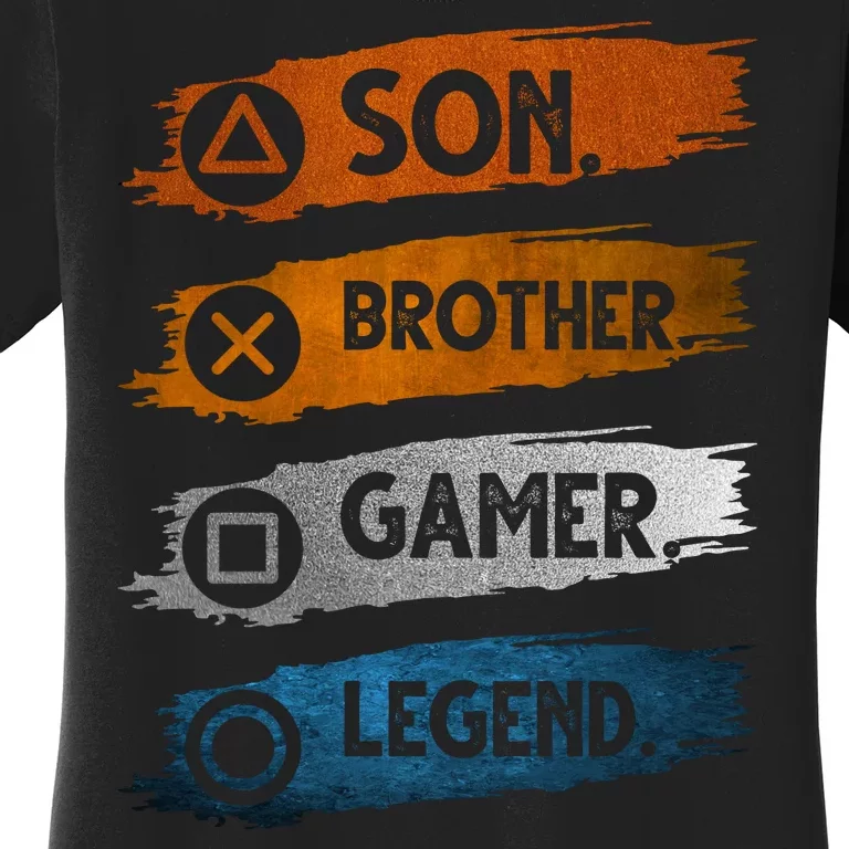 Son Brother Gamer Legend Controller Women's T-Shirt