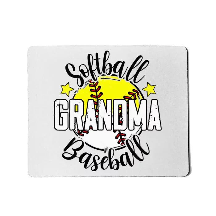 Softball Baseball Grandma Gift For Mousepad