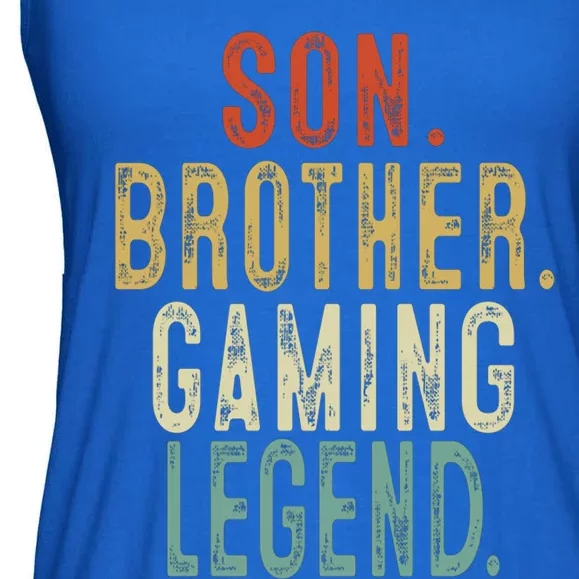 Son Brother Gaming Legend Meaningful Gift Ladies Essential Flowy Tank