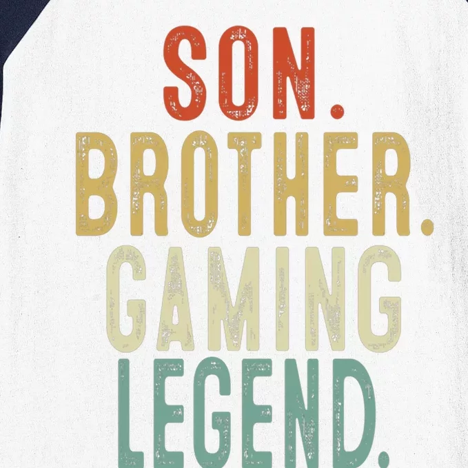 Son Brother Gaming Legend Meaningful Gift Baseball Sleeve Shirt