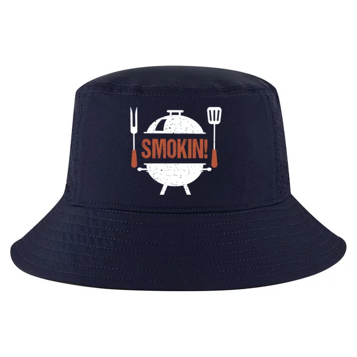 Smokin Bbq Grill Barbecue Gift Cool Comfort Performance Bucket Hat