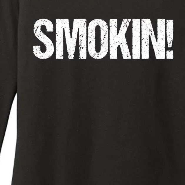 Smokin Bbq Grill Barbecue Cool Gift Womens CVC Long Sleeve Shirt