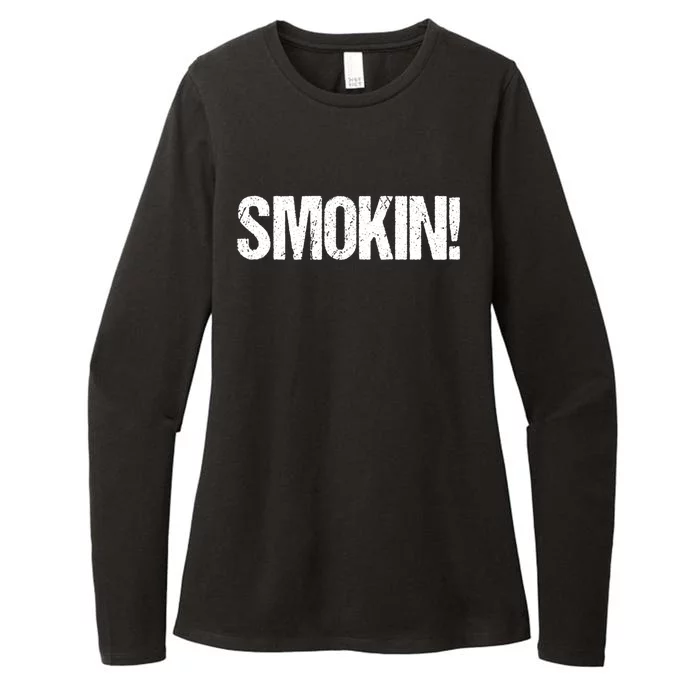 Smokin Bbq Grill Barbecue Cool Gift Womens CVC Long Sleeve Shirt