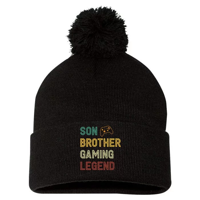 Son Brother Gaming Legend Pom Pom 12in Knit Beanie