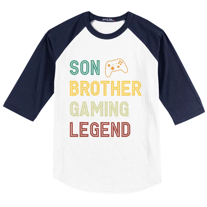 Son Brother Gaming Legend Baseball Sleeve Shirt