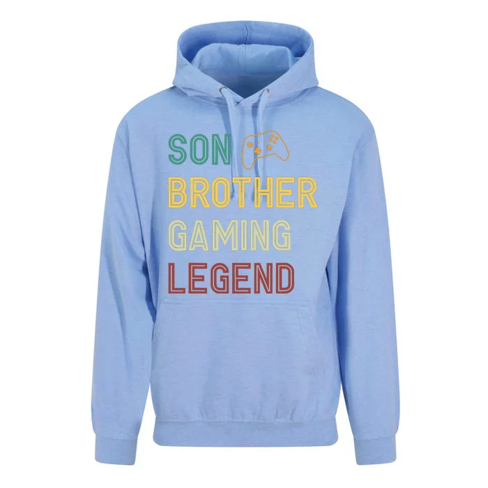 Son Brother Gaming Legend Unisex Surf Hoodie