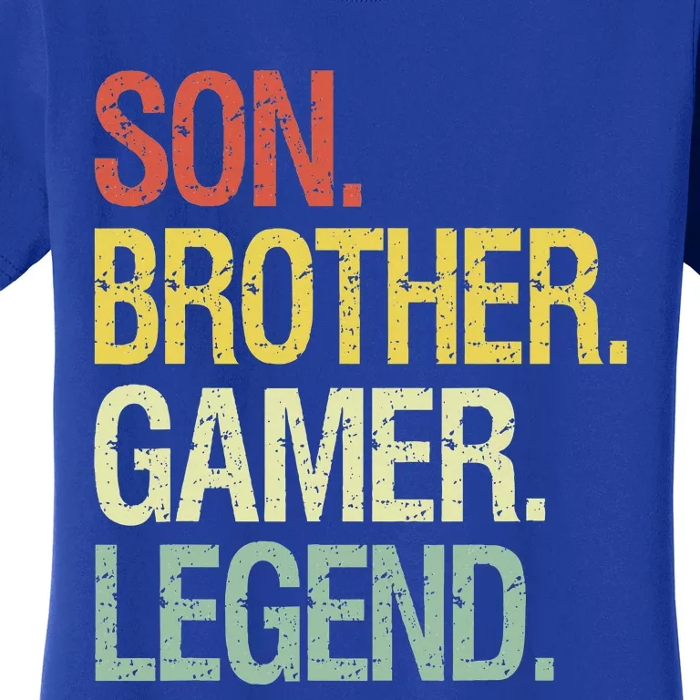 Son Brother Gamer Legend Video Gaming Gifts Women's T-Shirt