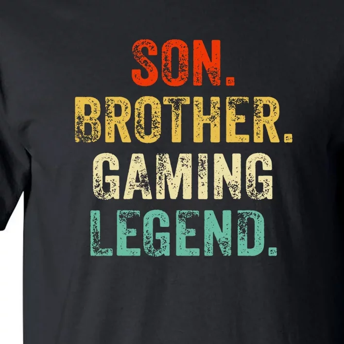 Son Brother Gaming Legend Gamer Gaming Tall T-Shirt