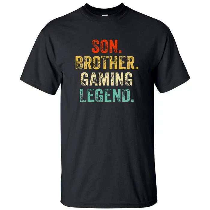 Son Brother Gaming Legend Gamer Gaming Tall T-Shirt