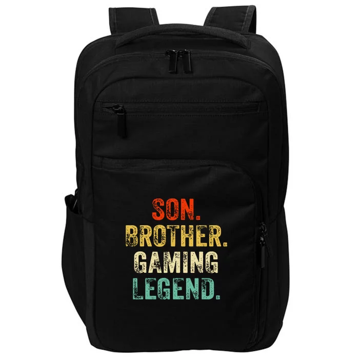 Son Brother Gaming Legend Gamer Gaming Impact Tech Backpack