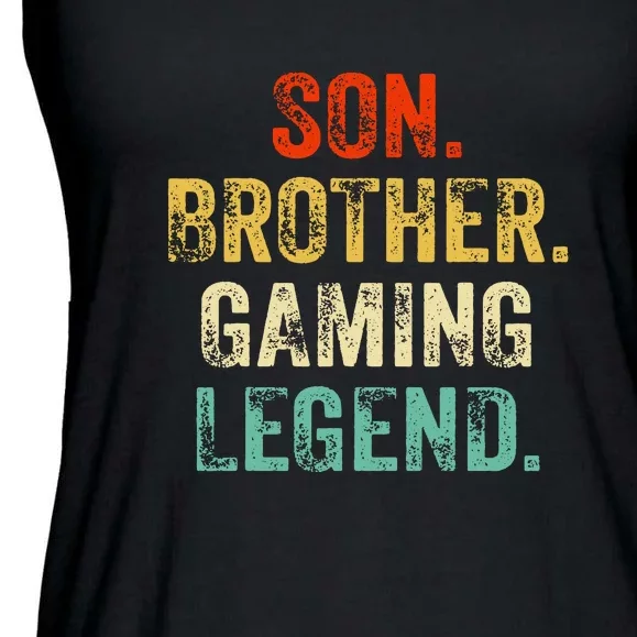 Son Brother Gaming Legend Gamer Gaming Ladies Essential Flowy Tank