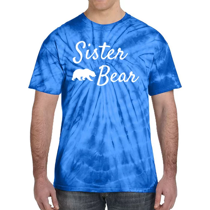 Sister Bear Gift Christmas Papa Bear Mama Bear Bear Meaningful Gift Tie-Dye T-Shirt