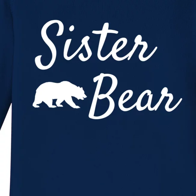 Sister Bear Gift Christmas Papa Bear Mama Bear Bear Meaningful Gift Baby Long Sleeve Bodysuit