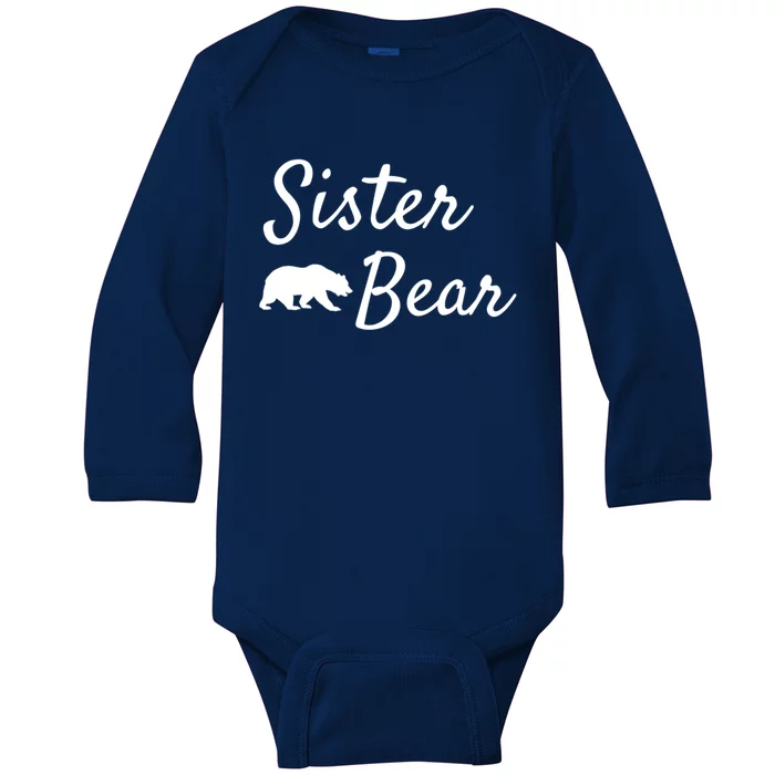 Sister Bear Gift Christmas Papa Bear Mama Bear Bear Meaningful Gift Baby Long Sleeve Bodysuit