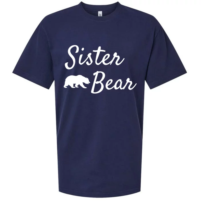 Sister Bear Gift Christmas Papa Bear Mama Bear Bear Meaningful Gift Sueded Cloud Jersey T-Shirt