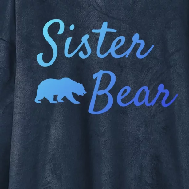 Sister Bear Gift Christmas Papa Bear Mama Bear Bear Meaningful Gift Hooded Wearable Blanket