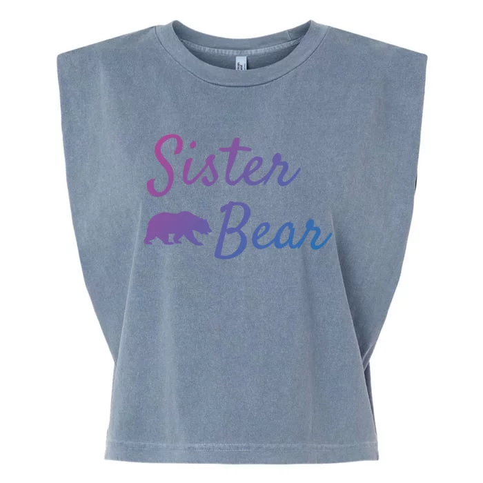 Sister Bear Gift Christmas Papa Bear Mama Bear Bear Meaningful Gift Garment-Dyed Women's Muscle Tee