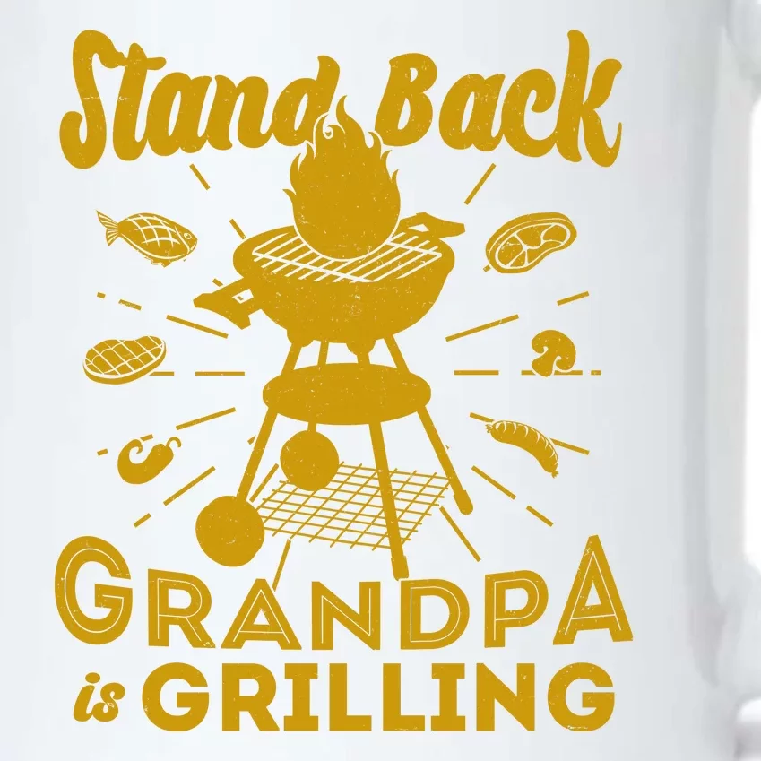 Stand Back Grandpa Is Grilling Black Color Changing Mug