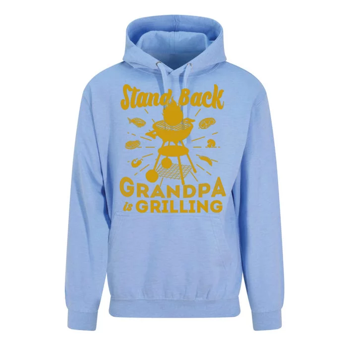 Stand Back Grandpa Is Grilling Unisex Surf Hoodie