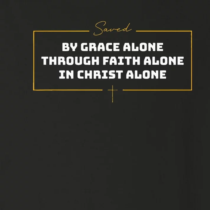 Saved By Grace Alone Solas Of Reformed Theology Christian Toddler Long Sleeve Shirt