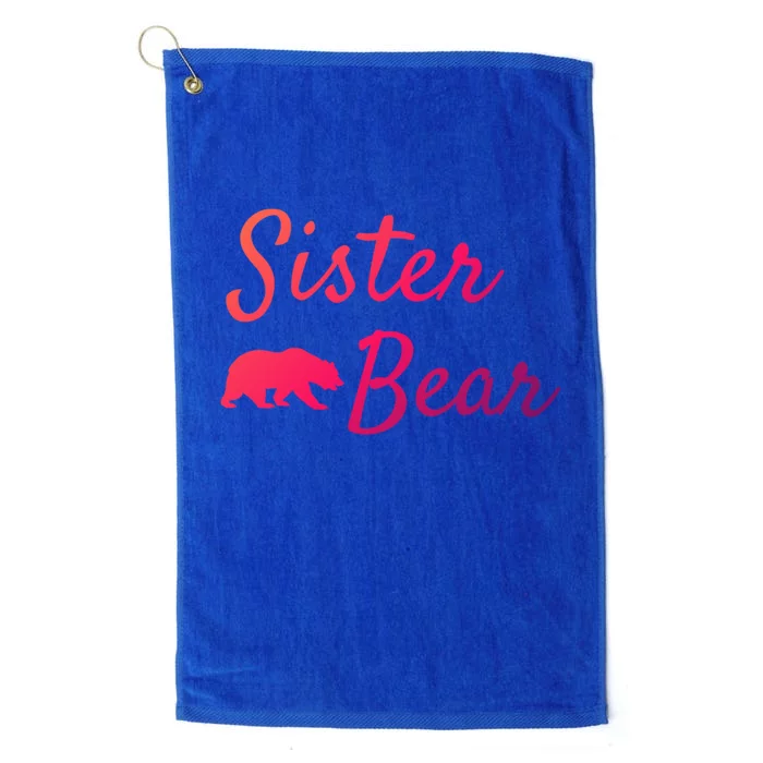 Sister Bear Gift Christmas Papa Bear Mama Bear Bear Meaningful Gift Platinum Collection Golf Towel