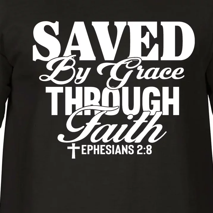 Saved By Grace Through Faith T Comfort Colors T-Shirt