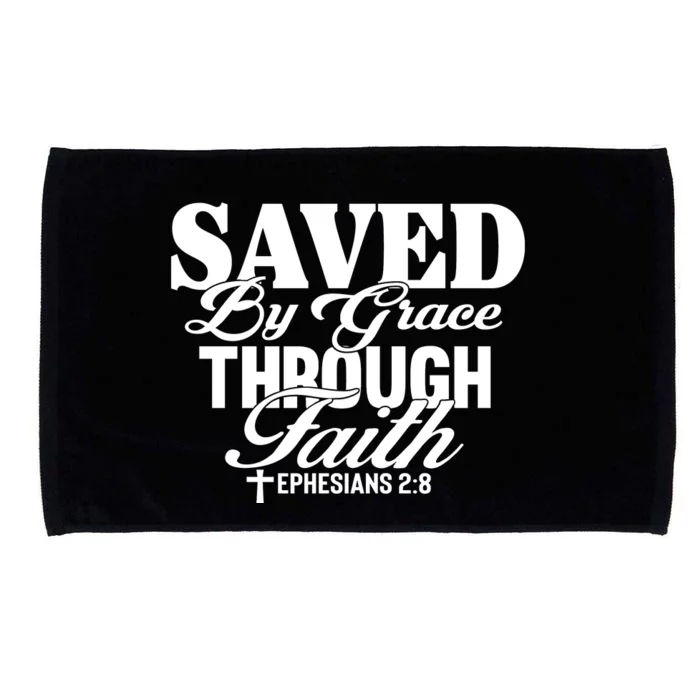 Saved By Grace Through Faith T Microfiber Hand Towel