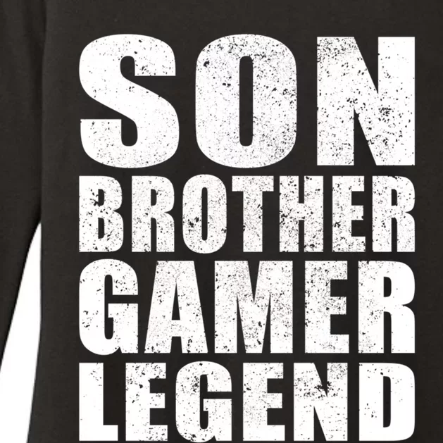 Son Brother Gamer Legend Funny Gaming Meaningful Gift Womens CVC Long Sleeve Shirt