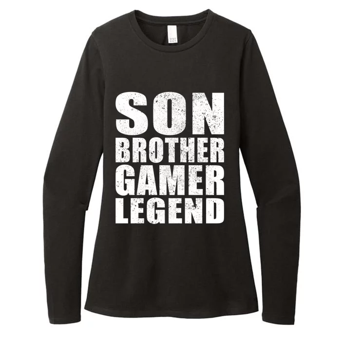 Son Brother Gamer Legend Funny Gaming Meaningful Gift Womens CVC Long Sleeve Shirt